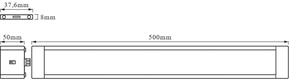 Osram - Lampă LED pentru montaj sub dulap, cu senzor CABINET LED/10W/230V 3000K 50 cm, albă