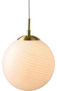 Halo Design 748341 - Pendul pe cablu CANDY 1xE27/25W/230V, diametru 20 cm, crem/alamă