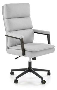 Scaun birou ADRIANO 2, gri deschis/negru, piele ecologica, 65x70x104/1