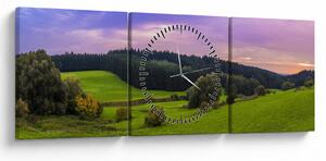 Tablou cu lunca (cu ceas) (90x30 cm)