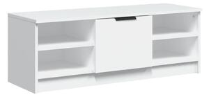 Comodă TV, alb, 102x35,5x36,5 cm, lemn compozit