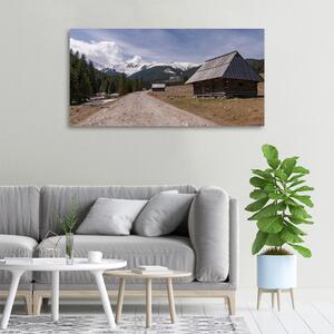 Tablou pe pânză canvas Casa în munți