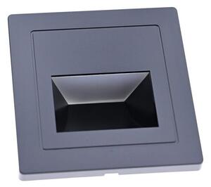 Corp de iluminat LED pentru scări LED/3W/230V 3000K negru