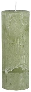 IB Laursen Lumanare stalp RUSTIC GREEN TEA 18 cm verde