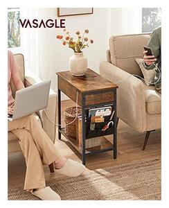 Masuta de Cafea Model Ana, 60x31x60 cm, Maro Rustic