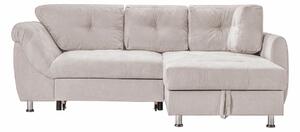 Colțar Extensibil MERLIN, cu lada depozitare, variante stânga/dreapta, 230 x 190 x 93 cm, Gri-Taupe-Enjoy / Dreapta
