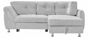 Colțar Extensibil MERLIN, cu lada depozitare, variante stânga/dreapta, 230 x 190 x 93 cm, Gri-Deschis-Enjoy / Dreapta