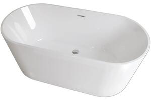 Cadă freestanding ovală Jungborn ONE 80x170x58 cm acril alb