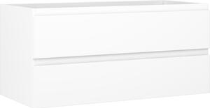 Mexen Orio, mobilier baie 100 cm, 2 sertare, alb mat, 91A10-10047-2-BFF01