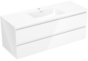 Mexen Orio, mobilier de baie 120 cm cu lavoar Otis, 2 sertare, alb lucios, 91A10-12047-2-BFF00-W18M00