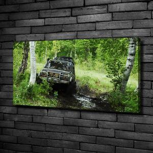 Tablou canvas Jeep în pădure
