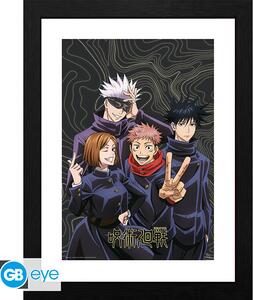 Poster înrămat Jujutsu Kaisen - Team Picture