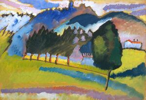 Reproducere Landscape with Rolling Hills (1910), Wassily Kandinsky