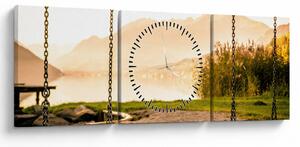 Tablou - balansoar în natură (cu ceas) (90x30 cm)