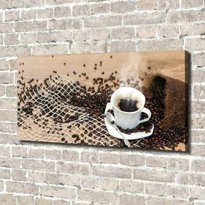 Imprimare tablou canvas Cafea si boabe de cafea