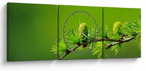 Tablou con verde (cu ceas) (90x30 cm)