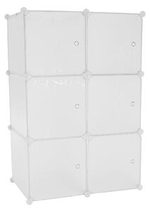 Dulap modular practic, alb / model, ZERUS