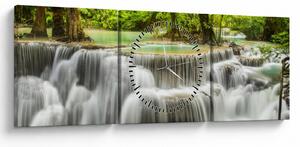 Tablou cu cascade (cu ceas) (90x30 cm)
