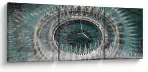 Tablou cu fântănă arteziană (cu ceas) (90x30 cm)