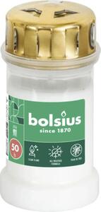 Candelă Bolsius cu capac alb durata de ardere 50 h