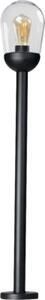 Stâlp pitic Liego E27 max. 1x15W, 97 cm, pentru exterior IP44, sticlă/negru