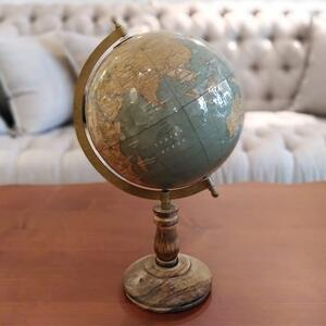 Glob Vintage Terra din lemn 38 cm - modele diverse
