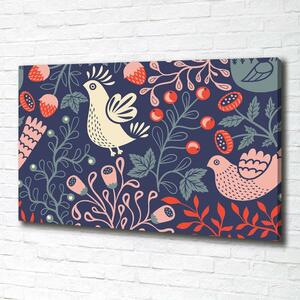 Imprimare tablou canvas plantă Găinile bufniță