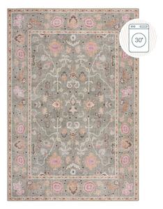 Covor verde deschis lavabil 190x290 cm Una Floral – Flair Rugs