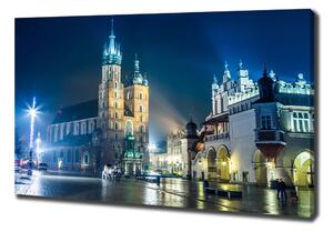 Imprimare tablou canvas Cracovia noaptea