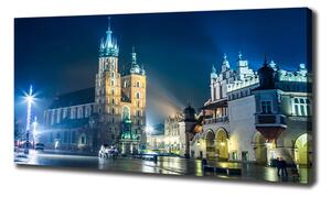 Imprimare tablou canvas Cracovia noaptea