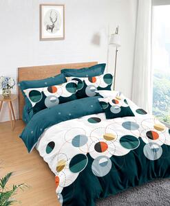 Lenjerie de pat cu husa elastic Embla din bumbac mercerizat, multicolor