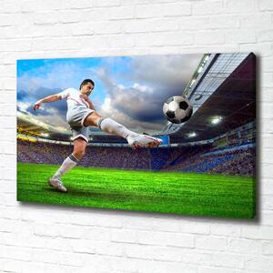Pictură pe pânză jucător de fotbal pe stadion