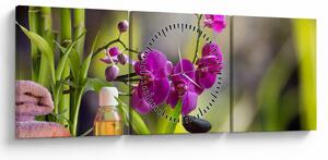 Tablou - spa and stones (cu ceas) (90x30 cm)