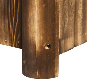 Outsunny Ghiveci Rectangular pentru Plante din lemn de Brad, 70x35x30cm | Aosom Ro