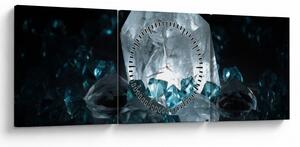 Tablou cu cristal (cu ceas) (90x30 cm)