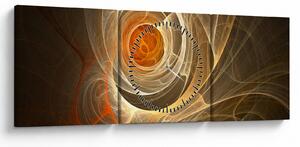 Tablou cu abstracție (cu ceas) (90x30 cm)