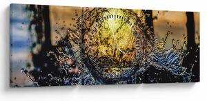 Tablou cu apa (cu ceas) (90x30 cm)