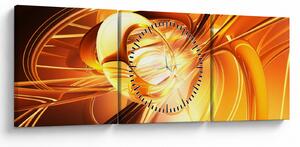 Tablou cu abstracție (cu ceas) (90x30 cm)