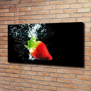 Tablou pe pânză canvas Strawberry sub apa