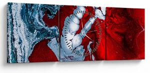 Tablou cu pete abstarcte (cu ceas) (90x30 cm)