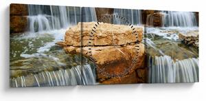 Tablou cu cascade (cu ceas) (90x30 cm)