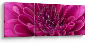 Tablou cu floare (cu ceas) (90x30 cm)