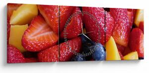 Tablou cu fructe (cu ceas) (90x30 cm)
