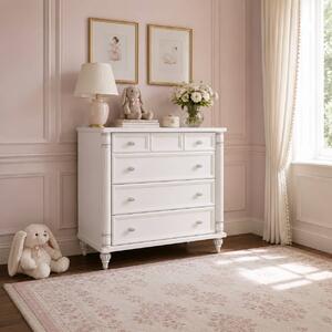 Comoda cu 4 sertare, pentru copii si tineret Colectia Romantic, 90x49x88 cm