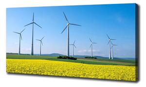 Imprimare tablou canvas Windmills pe teren