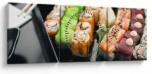 Tablou - Sushi (cu ceas) (90x30 cm)