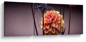 Tablou - Floare (cu ceas) (90x30 cm)