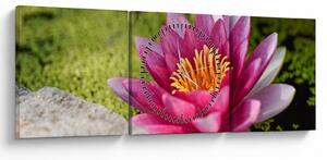 Tablou - Lotus (cu ceas) (90x30 cm)