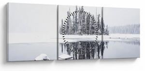 Tablou - A fost alb (cu ceas) (90x30 cm)
