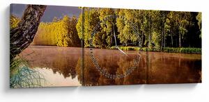 Tablou - După râu (cu ceas) (90x30 cm)